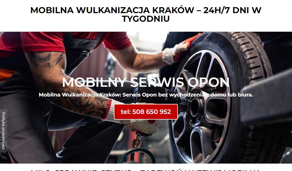 Mobilna wulkanizacja Kraków